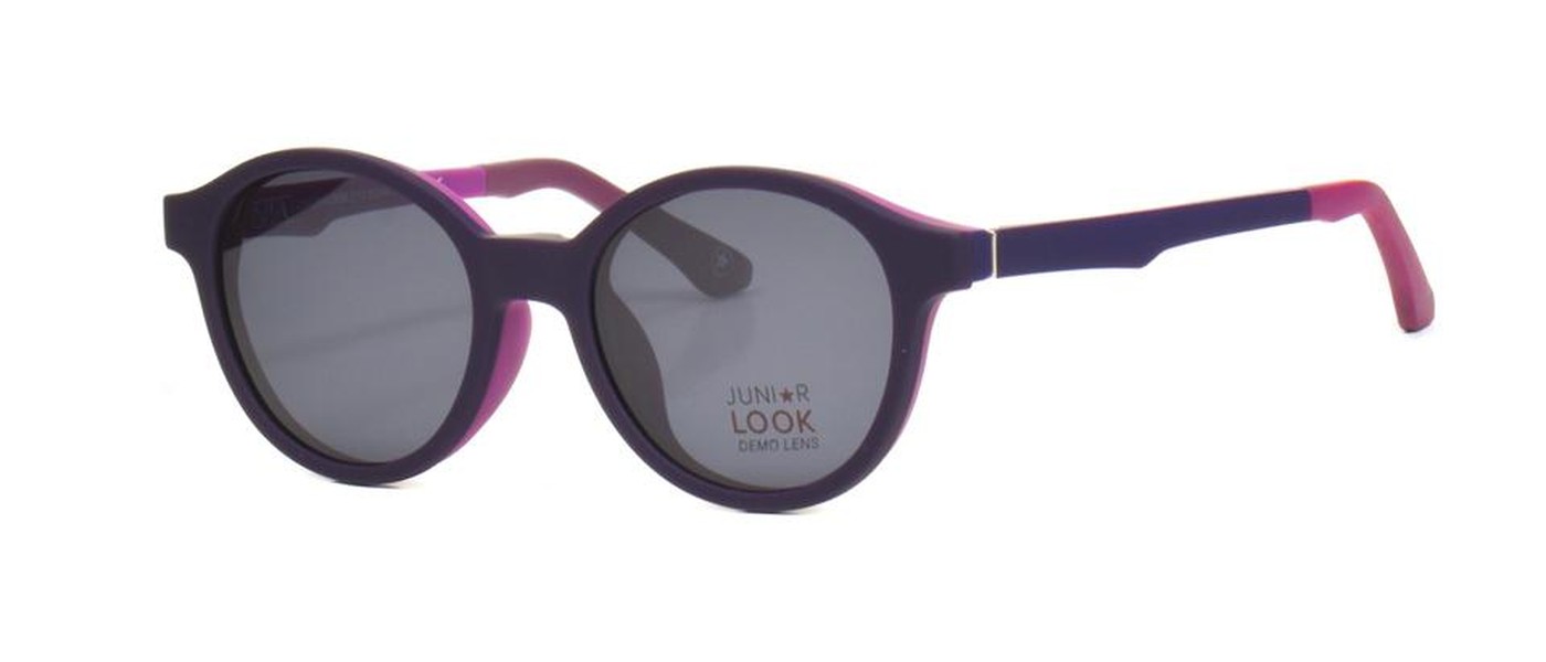 JuniorLook Optical Frame for girls full rim Polarized clipon TR90 size 45-17-125