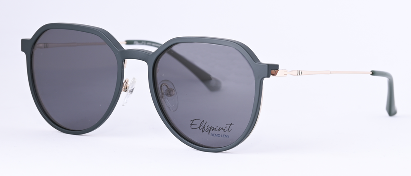 Elfspirit optical frame for women Polarized clipon full rim metal size 51-18-145