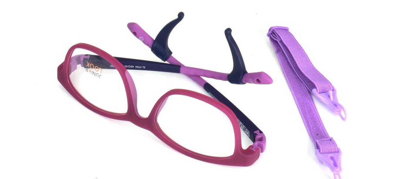 JuniorLook optical frame for girls full rim TR90 size 48-16-130