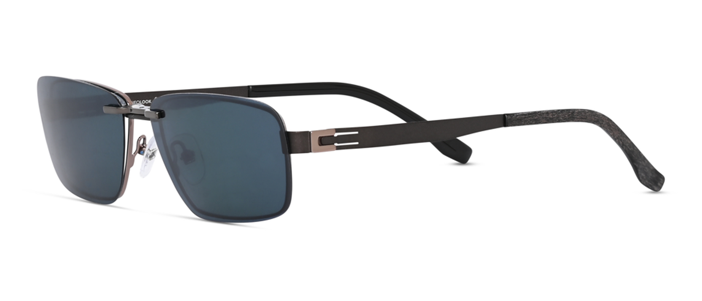 Elfspirit optical frame for men polarized clipon full rim metal size 54-16-140