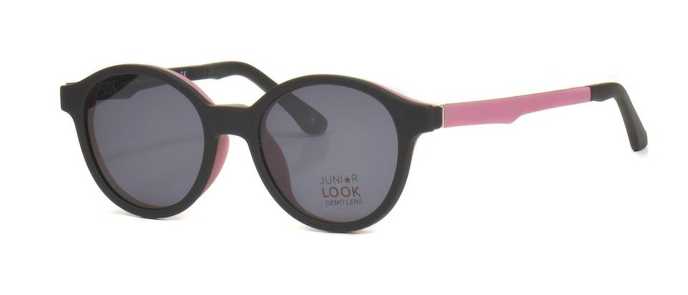JuniorLook Optical Frame for girls full rim Polarized clipon TR90 size 45-17-125