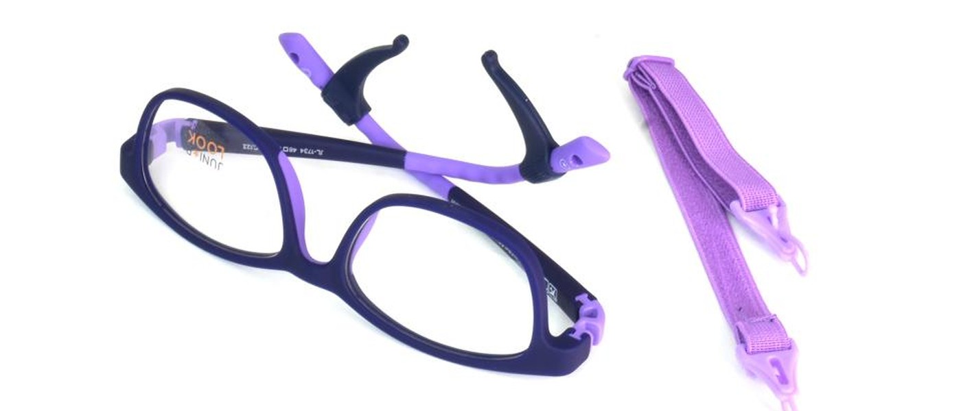 JuniorLook optical frame for girls full rim TR90 size 48-16-130