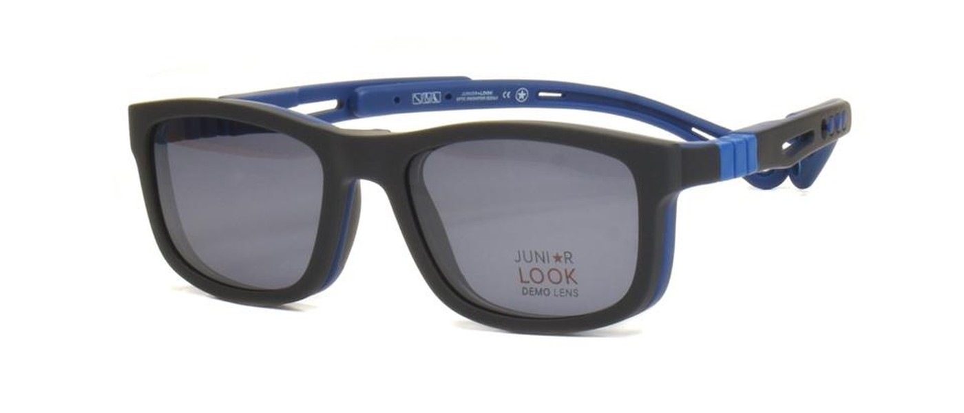 JuniorLook Optical Frame for boys full rim Polarized clipon TR90 size 45-15-130