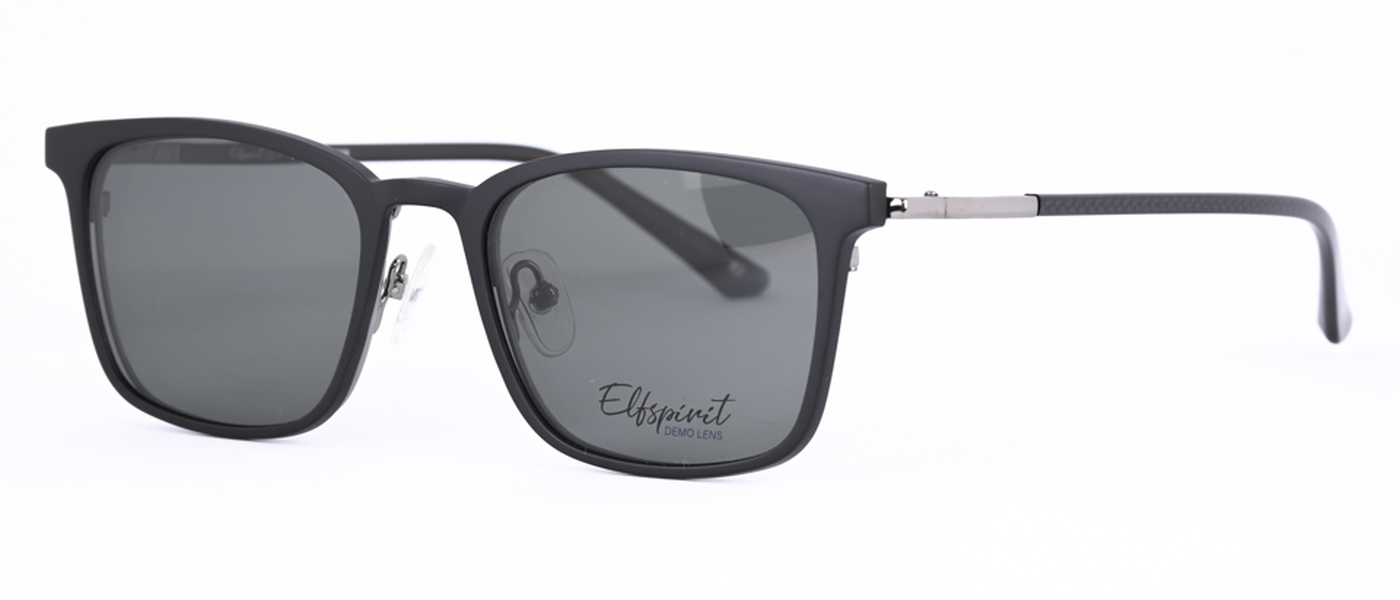 Elfspirit optical frame for men Polarized clipon full rim metal size 53-20-145