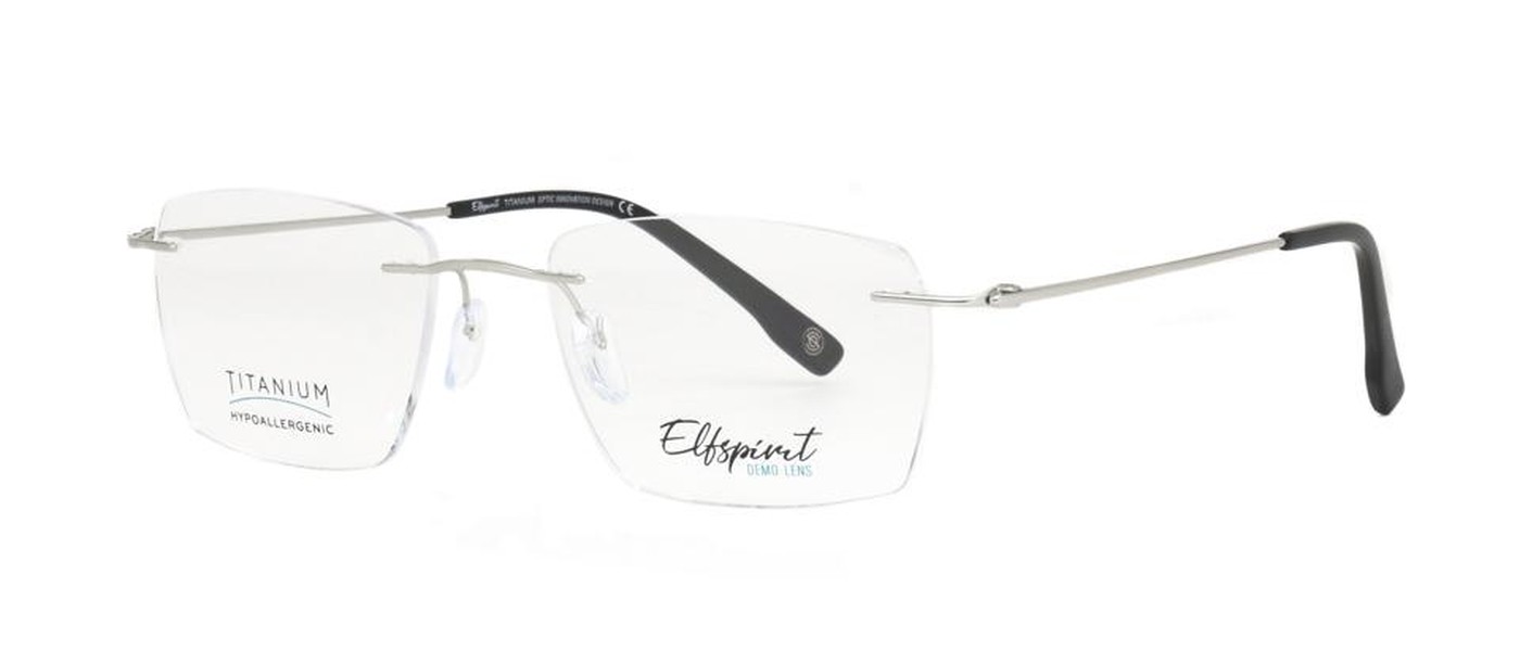 Elfspirit Optical Frame for men half rim titanium size 54-18-145