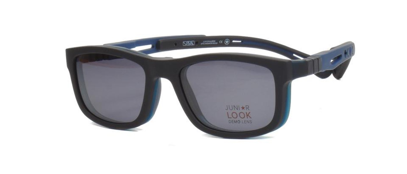 JuniorLook Optical Frame for boys full rim Polarized clipon TR90 size 45-15-130