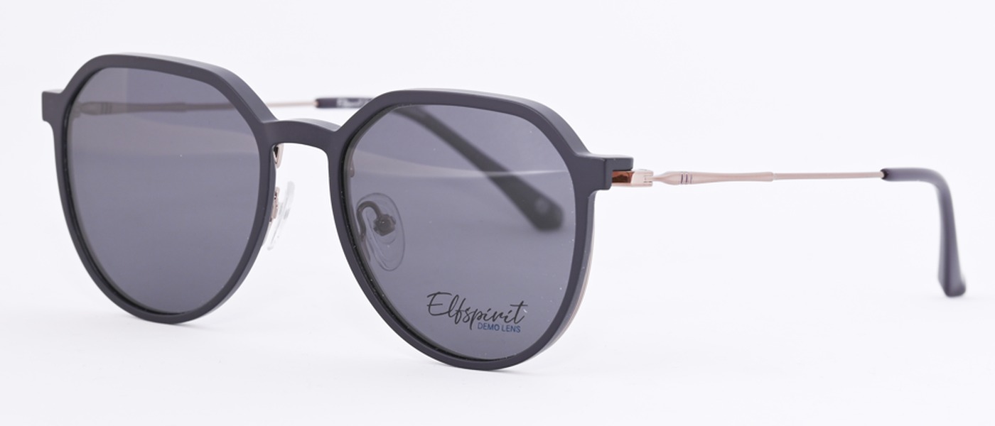 Elfspirit optical frame for women Polarized clipon full rim metal size 51-18-145