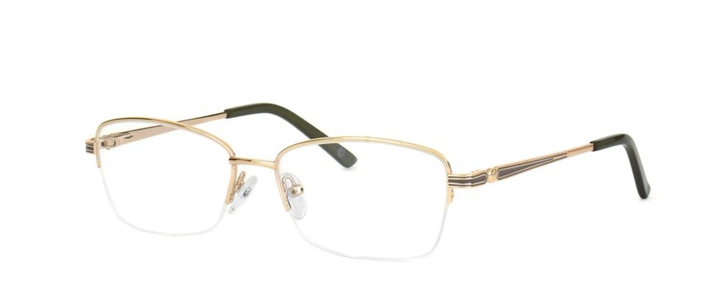 Final SALE Genex optical frame for women half rim metal size 53-17-135