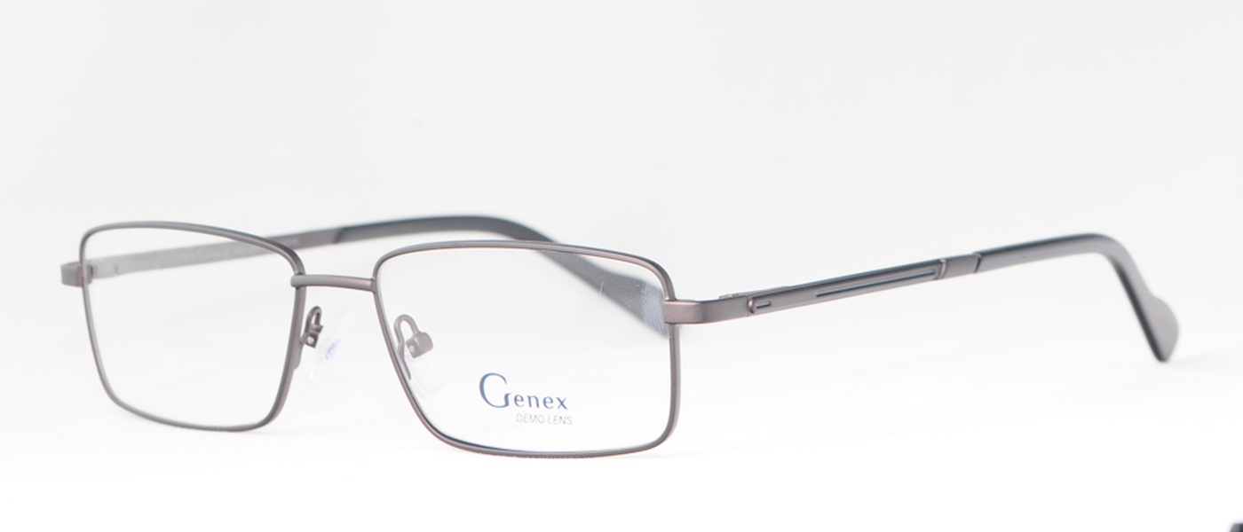 DISCONTINUED Genex optical frame for men full rim metal size 53-16-140