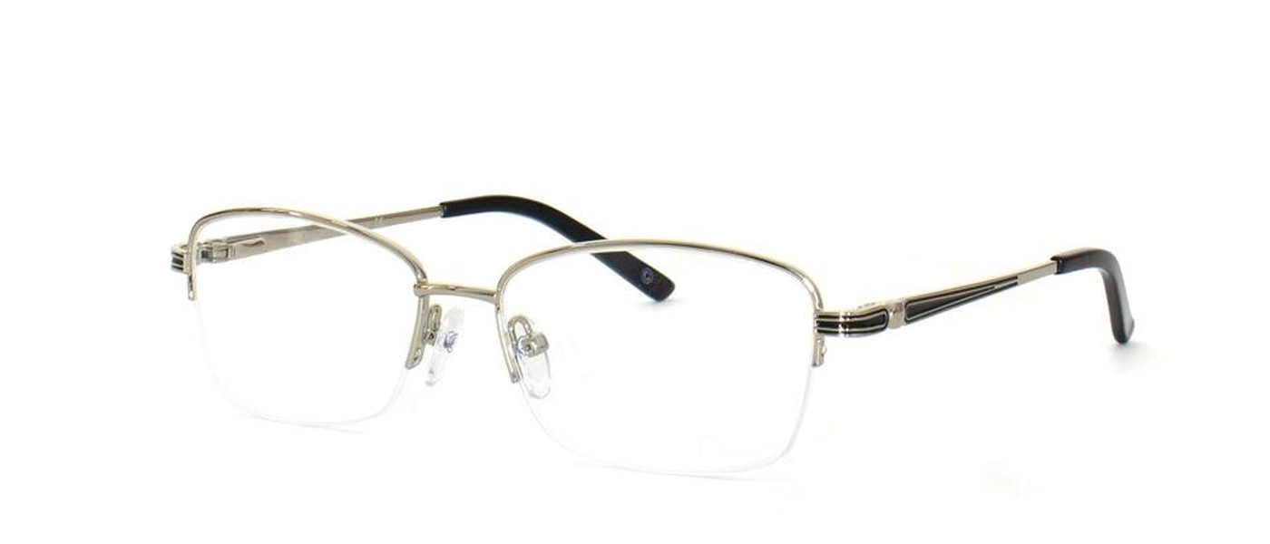 Final SALE Genex optical frame for women half rim metal size 53-17-135