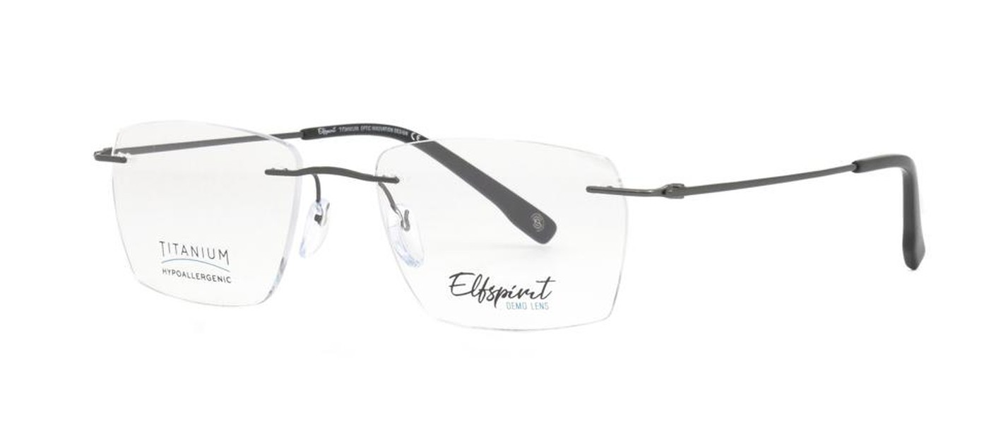 Elfspirit Optical Frame for men half rim titanium size 54-18-145