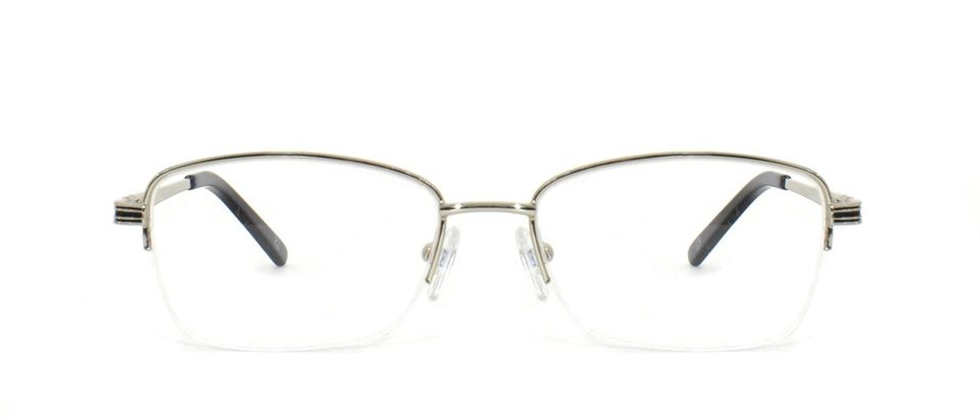 Final SALE Genex optical frame for women half rim metal size 53-17-135