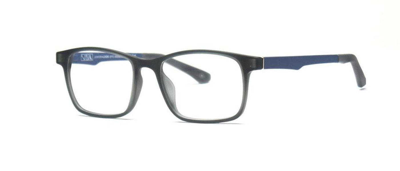 JuniorLook optical frame for boys full rim polarized clip-on TR90 size 49-17-125